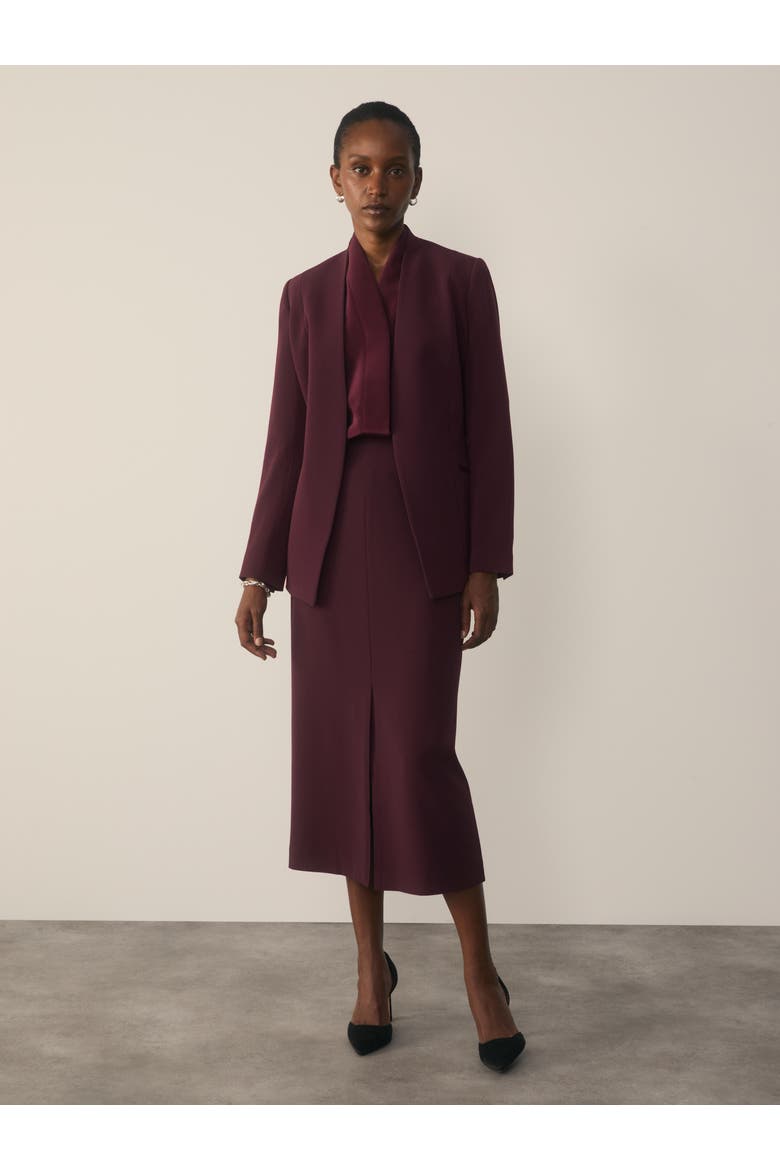 Clever Crepe Oliena Pencil Skirt, Alternate, color, Purple