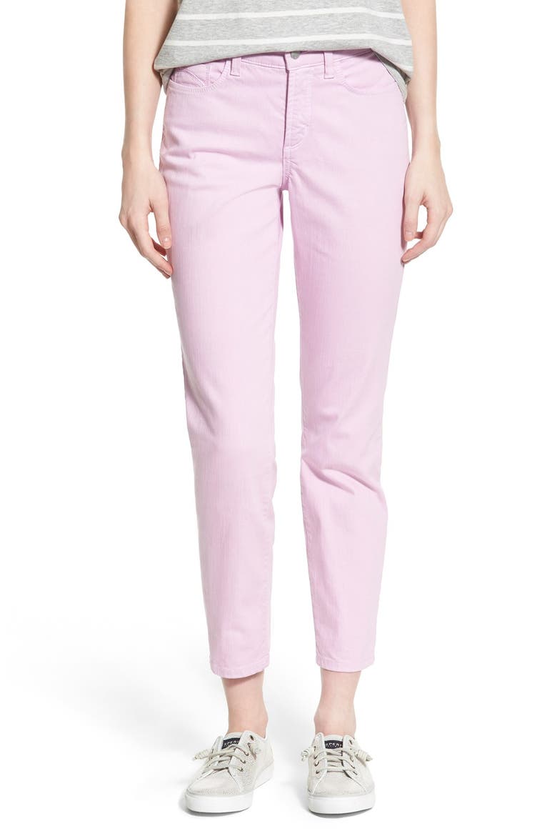 Alina Colored Stretch Ankle Skinny Jeans, Main, color, LAVENDER FOG