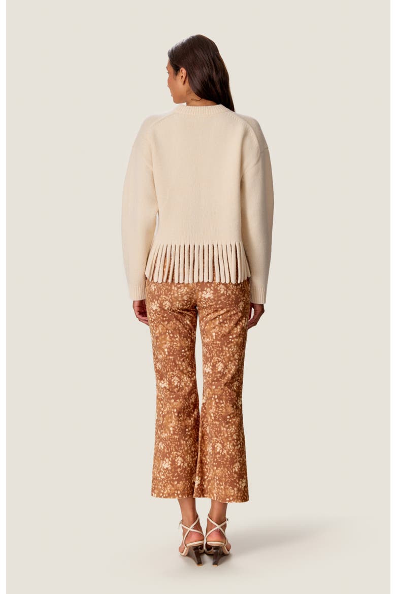 Madison Velvet Crop Kick Flare Pants, Alternate, color, Cedar Multi