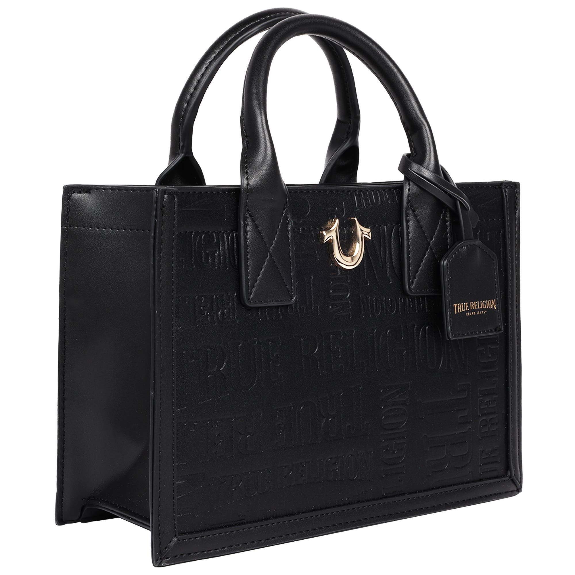 True Religion Mega Logo Modern Tote, Alternate, color, 