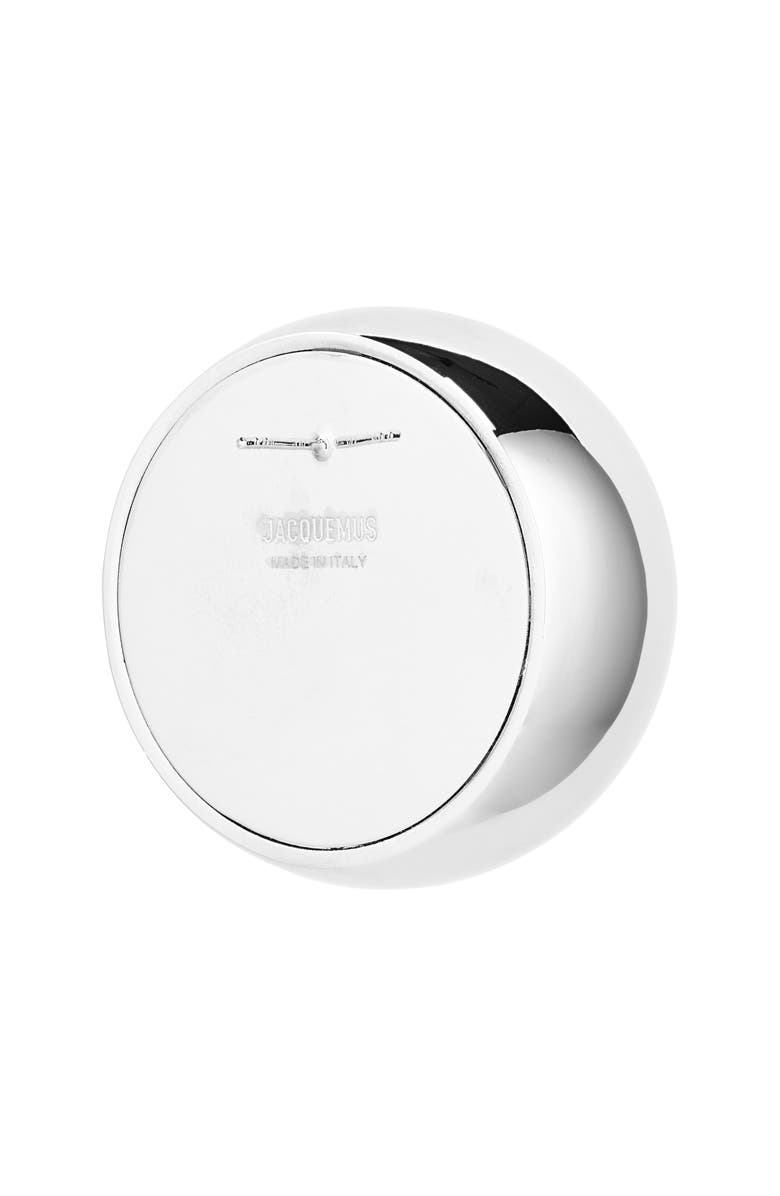 Jacquemus The Salon Circle Stud Earrings, Alternate, color, Silver 980