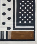 MANGO Eyelash Fringe Print Scarf