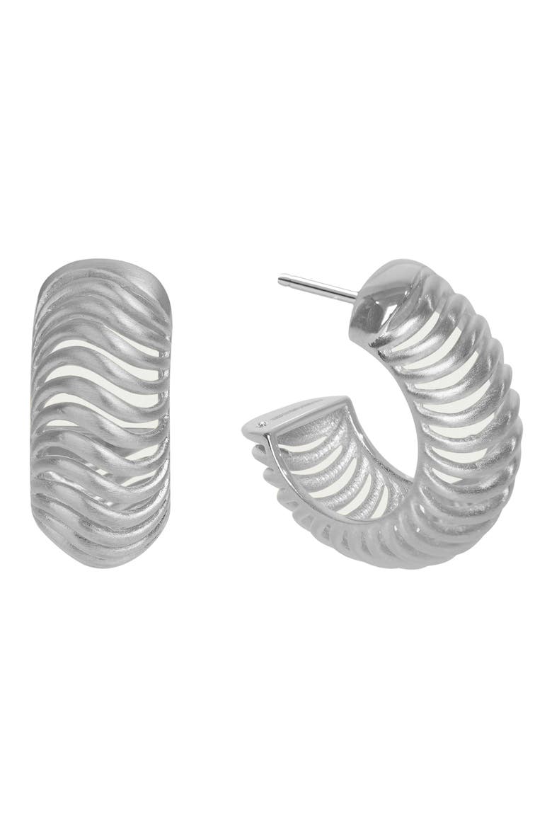 Trancoso Hoop Earrings, Main, color, SILVER