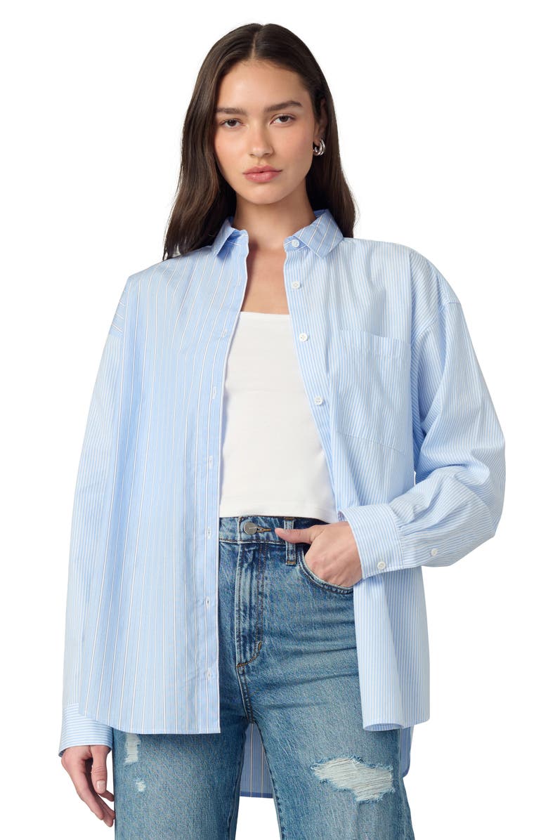Joe's Relaxed Fit Stripe Button-Down Shirt, Alternate, color, Blue/ White Stripe