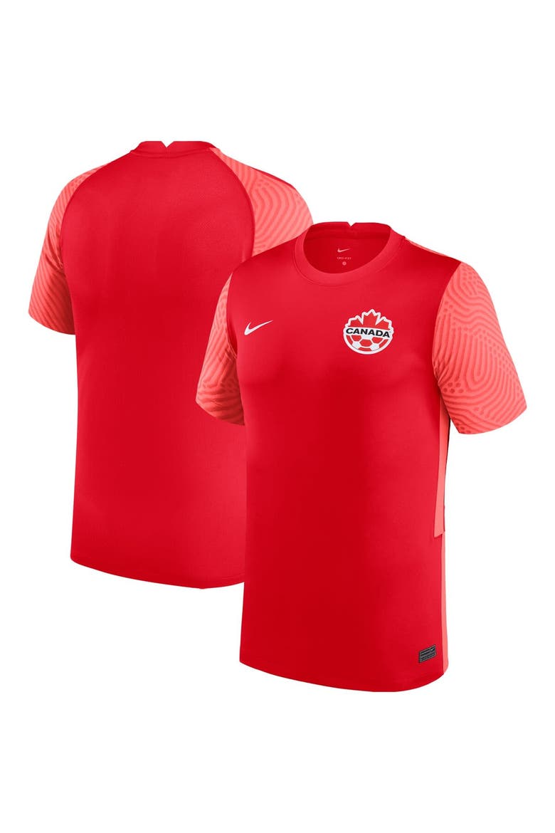 Youth Nike Red Canada Soccer Home Replica Jersey, Main, color, Red
