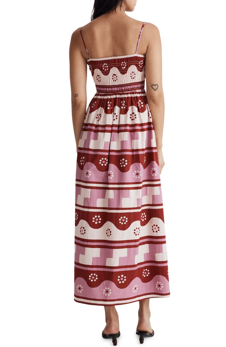 Madewell Theo Geodaisy Batik Sleeveless Dress, Alternate, color,