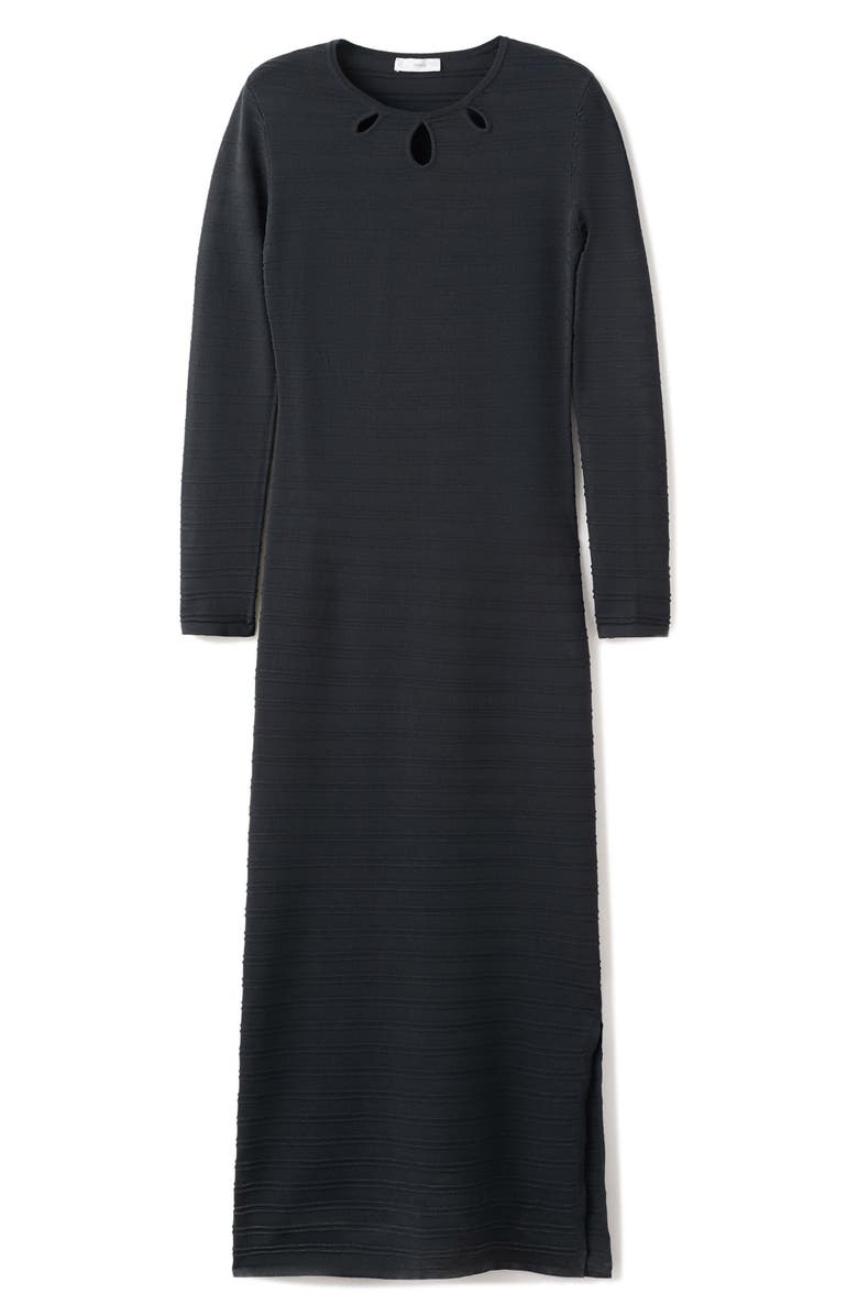 MANGO TEEN Texture Long Sleeve Knit Maxi Dress, Alternate, color,