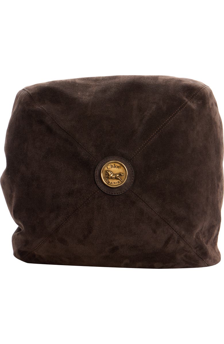 Chloé Balloon Patchwork Hobo Bag, Alternate, color, Kohl Brown