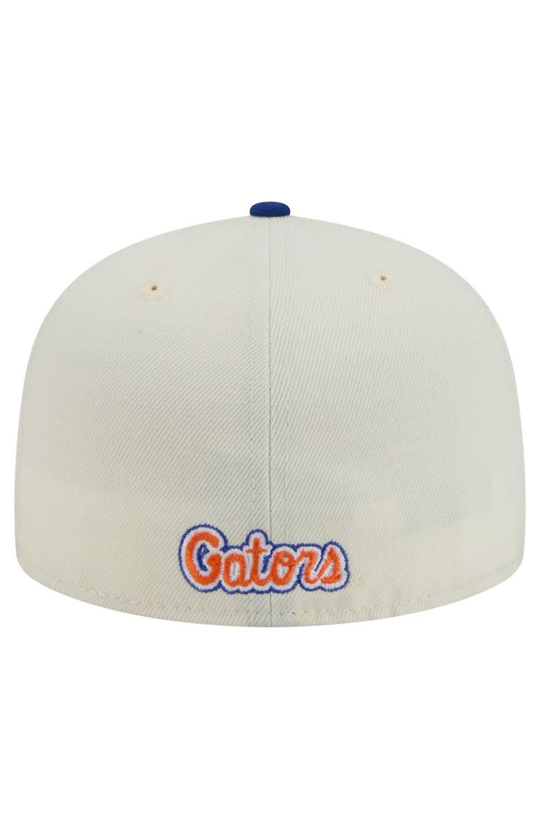 New Era Men's New Era Cream Florida Gators Chrome 59FIFTY Fitted Hat, Alternate, color, 