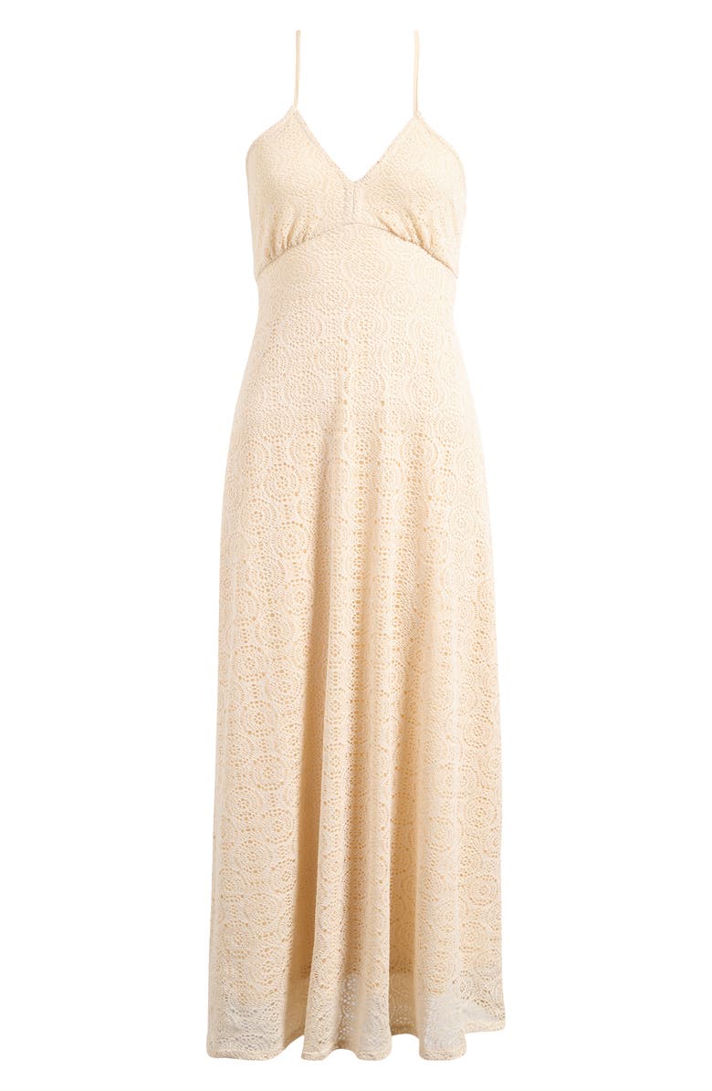 VERO MODA Maya Lace Sleeveless Maxi Dress, Alternate, color, Birch