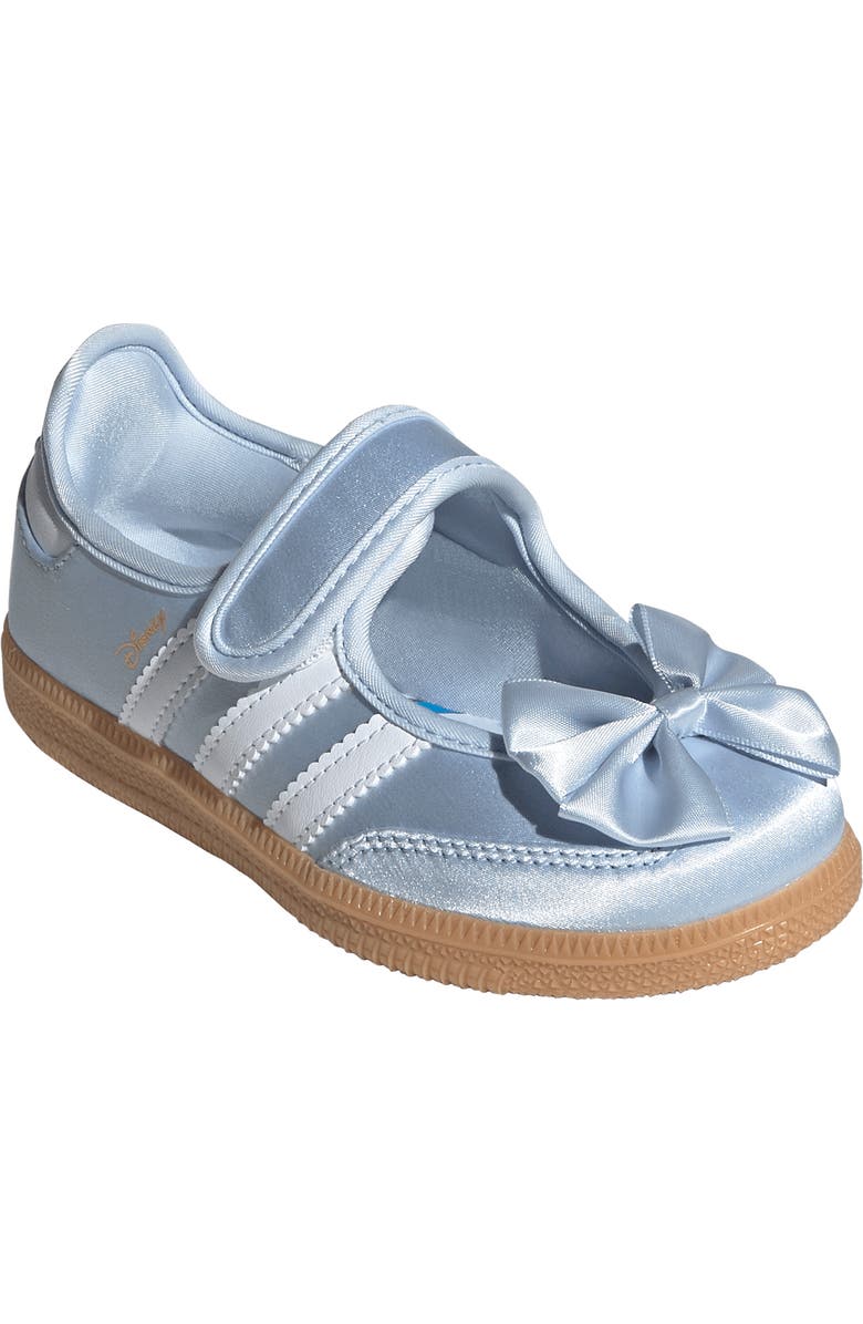 adidas x Disney Alice in Wonderland Samba Jane Sneaker, Main, color, Crystal Sky/ White/ Gum