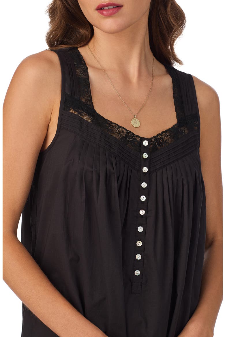 Sleeveless Ballet Nightgown, Alternate, color, BLACK