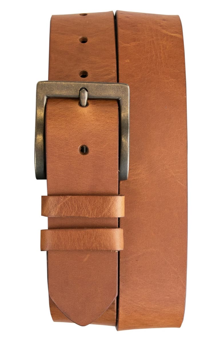 James Campbell Leather Belt, Main, color, 