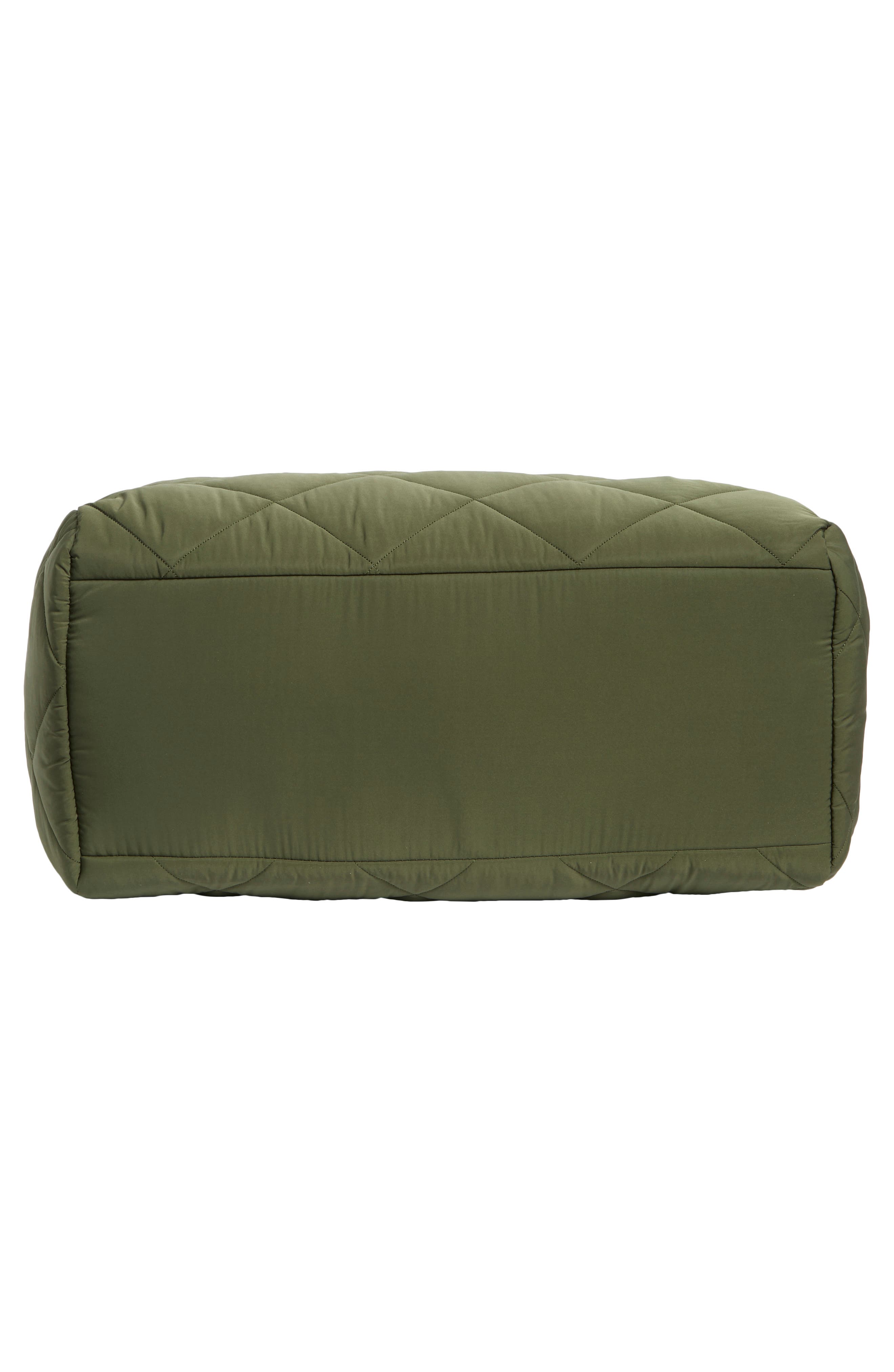 Diamond Quilt Duffle Bag, Alternate, color, HUNTER