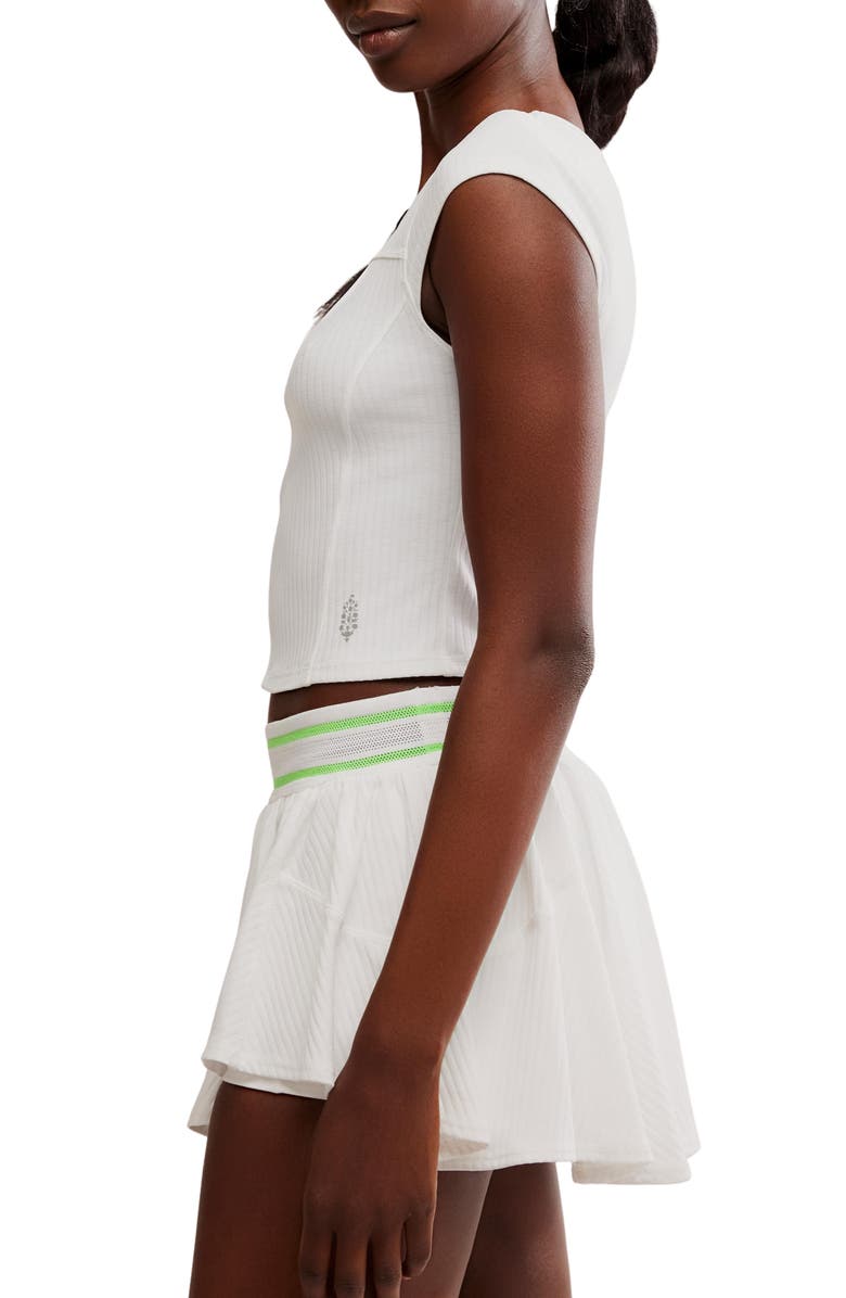 Free People FP Movement Tempo Ribbed Baby Tee, Alternate, color, White