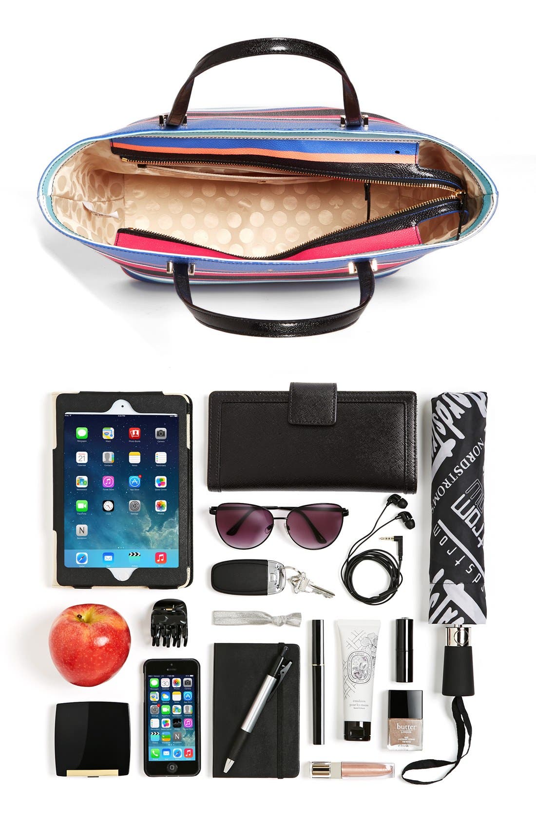 Kate Spade New York 'cedar street stripe - small harmony' tote, Alternate, color, 