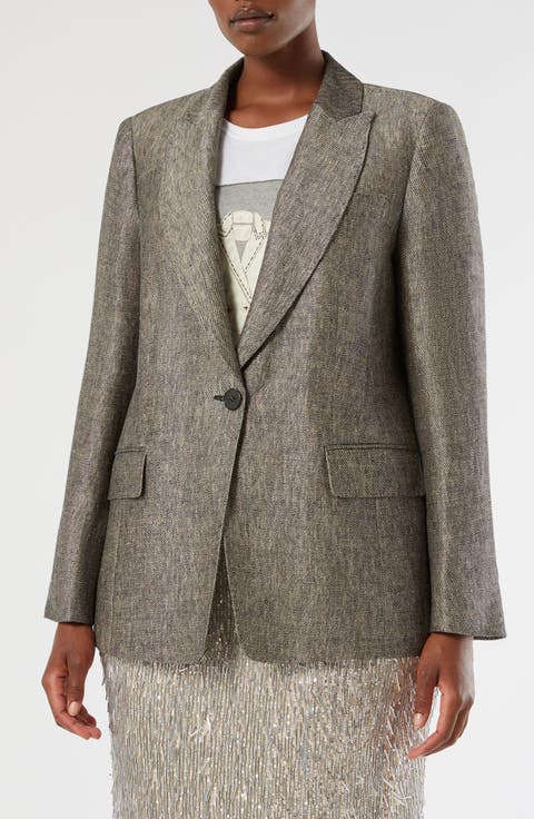 Viale Linen Jacket (Plus)