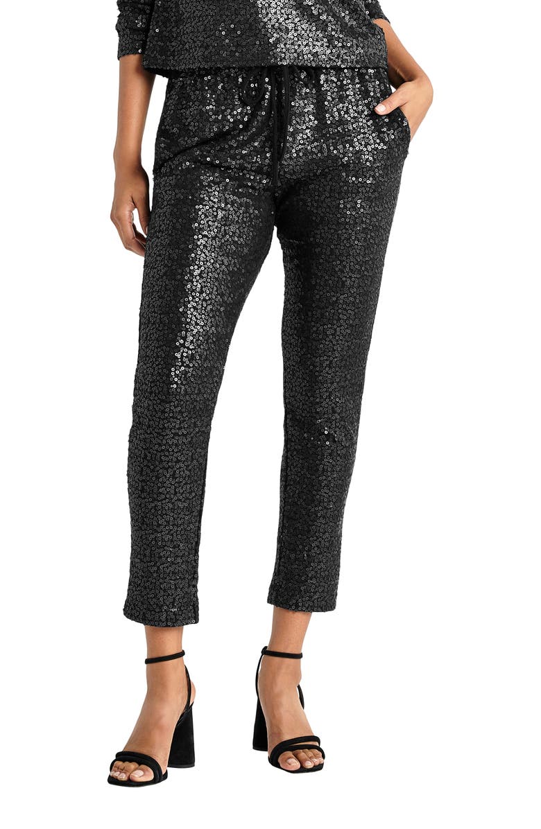 Splendid Tavi Sequin Drawstring Pants, Alternate, color, 