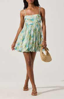 ASTR the Label Floral Bubble Hem Minidress