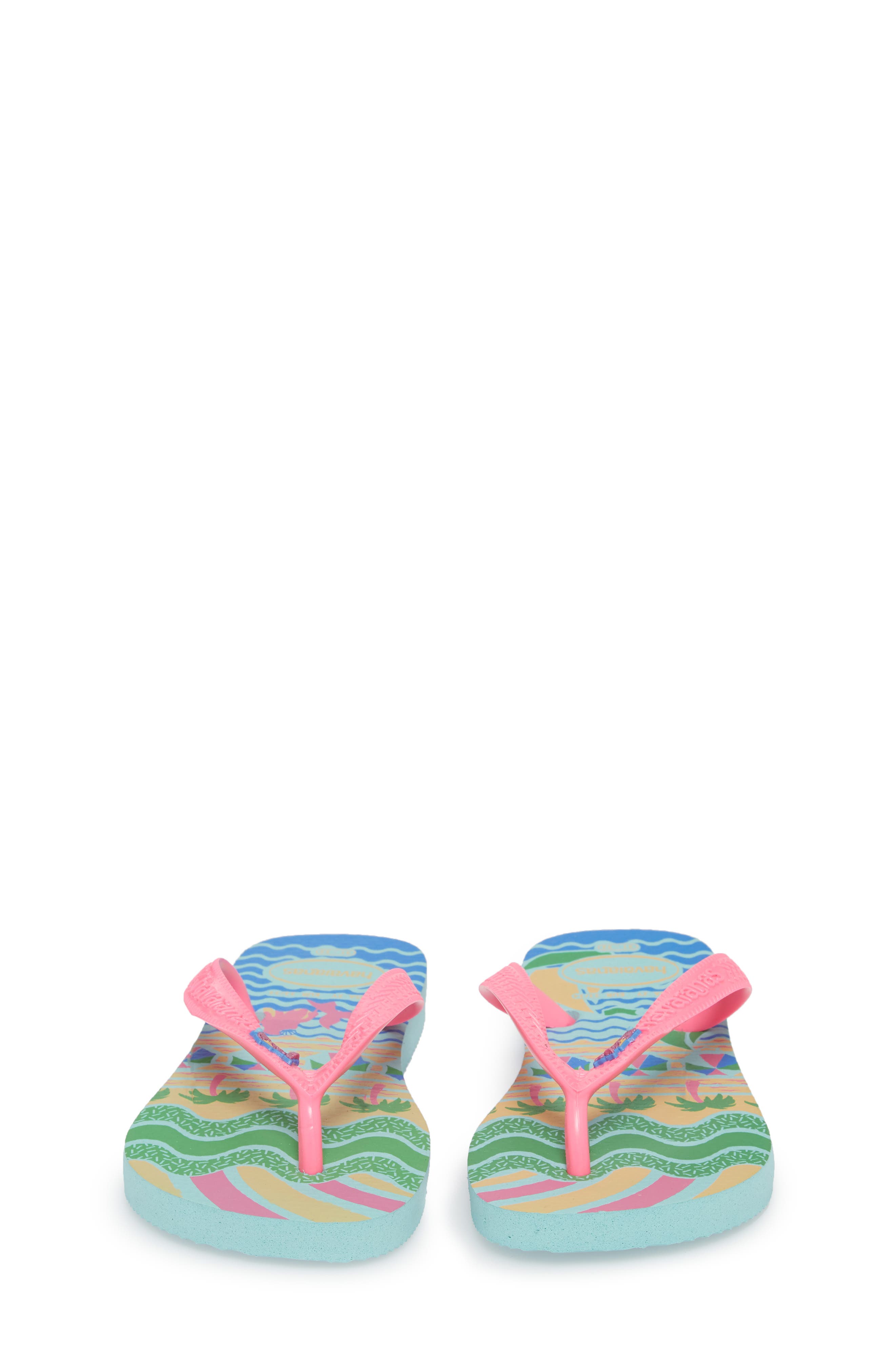 Kids' Fantasy Flip Flop, Alternate, color, ICE BLUE