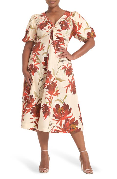 Adelia Cotton Midi Dress