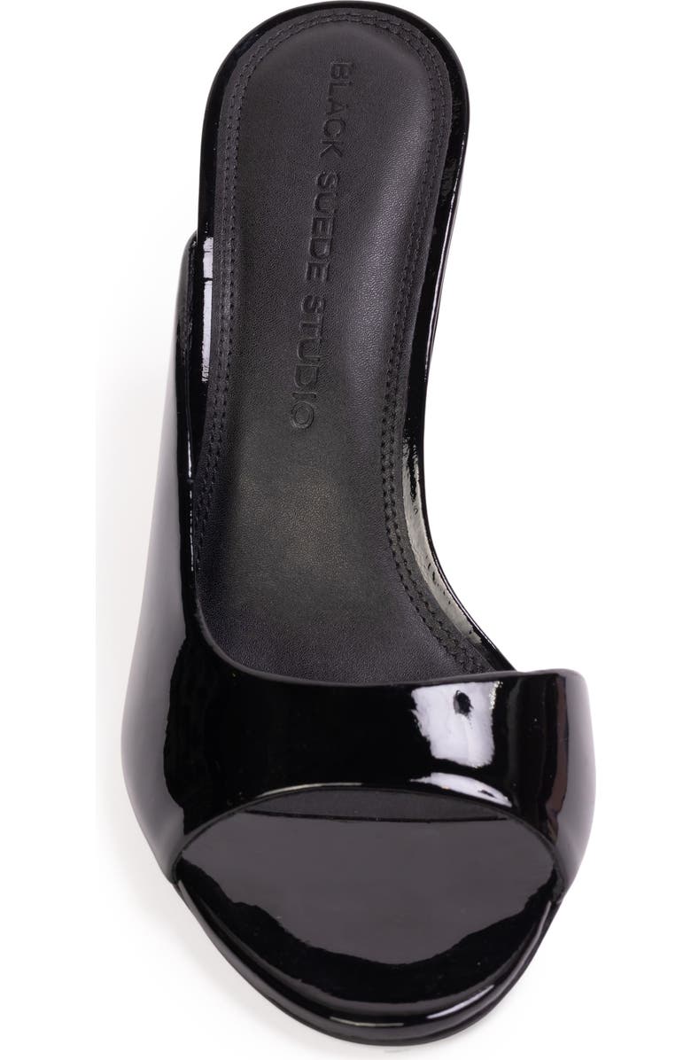BLACK SUEDE STUDIO Arisha 70 Mule, Alternate, color, Black Patent Leather