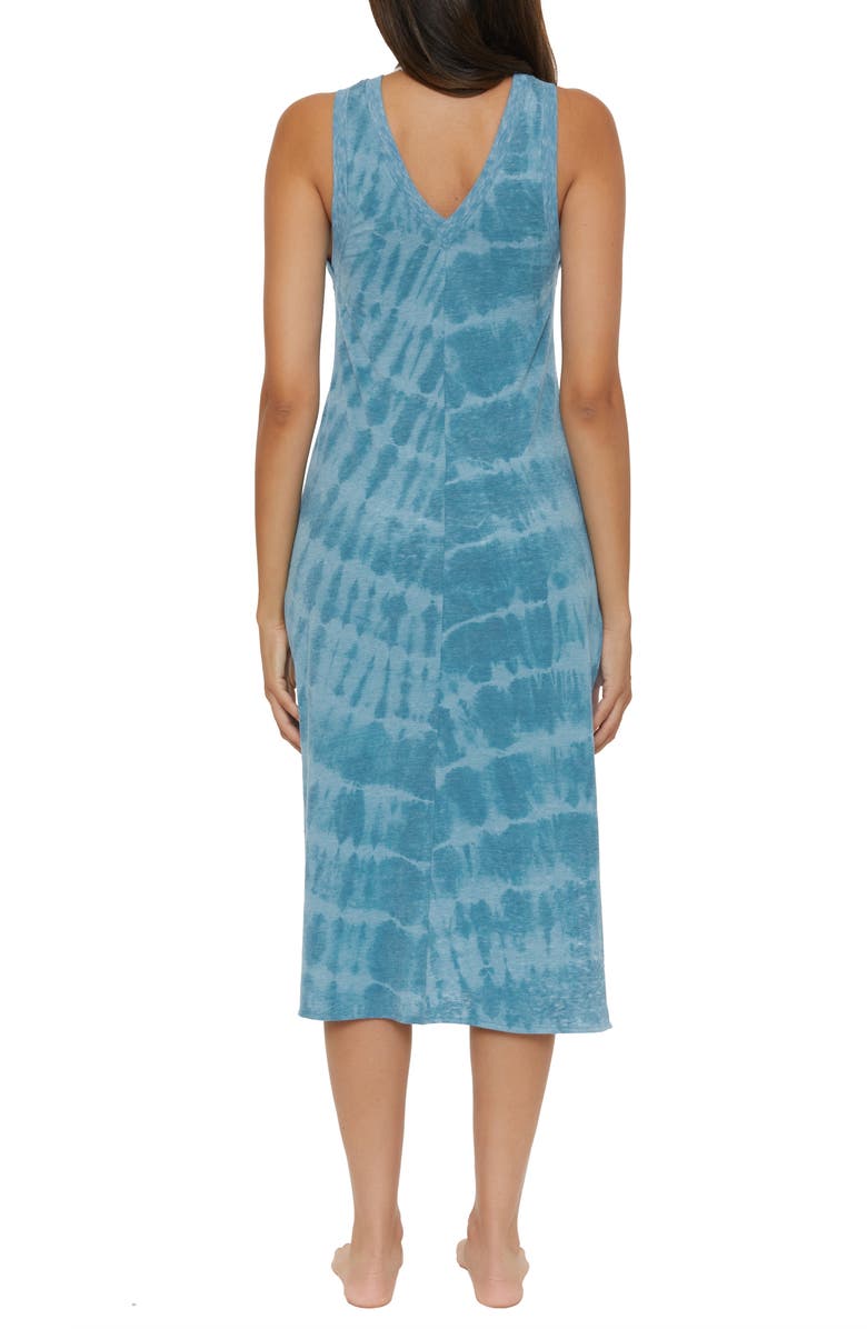 Becca Trinidad Sleeveless Cover-Up Midi Dress, Alternate, color, Lagoon
