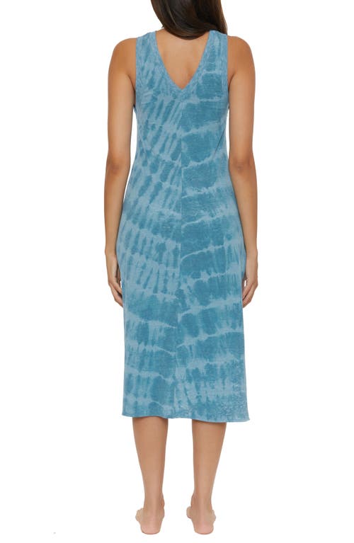 Becca Trinidad Sleeveless Cover-up Midi Dress In Lagoon