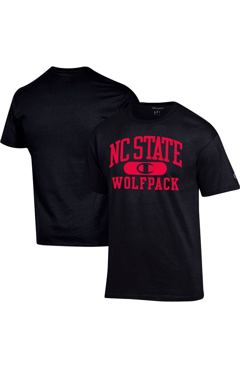 Champion Men's Champion Black NC State Wolfpack Arch Pill T-Shirt, Alternate, color,