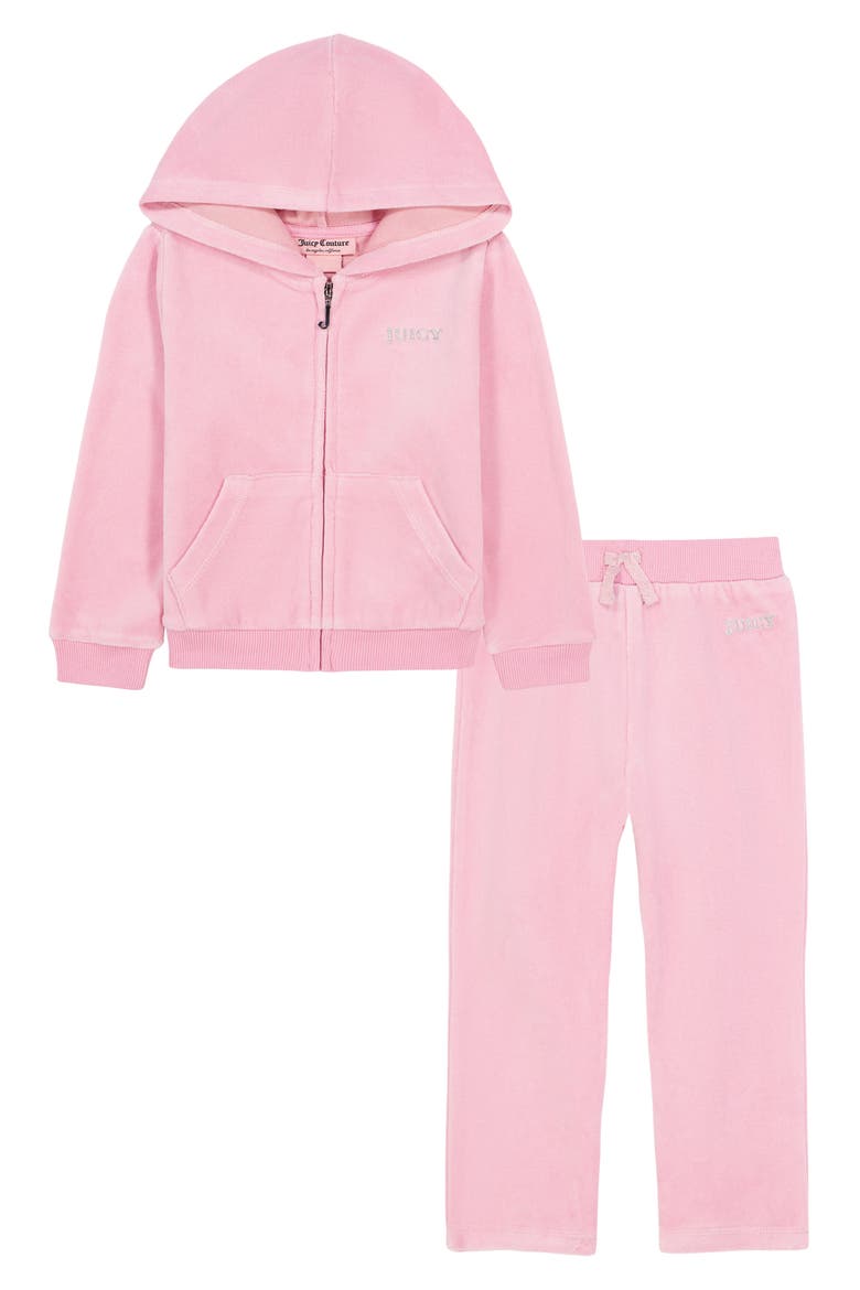 Kids' Velour Zip-Up Hoodie & Sweatpants Set, Main, color, PREPACK ASSORTED