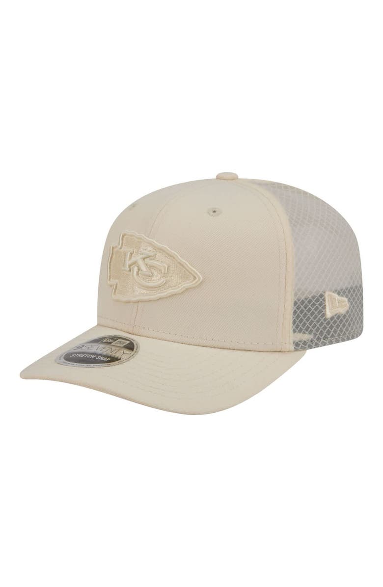 New Era Men's New Era Cream Kansas City Chiefs Color Pack 9SEVENTY Adjustable Hat, Main, color, Cream