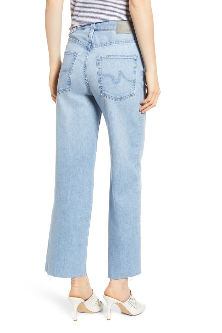 Etta High Waist Crop Wide Leg Jeans, Alternate, color, BLUE OASIS