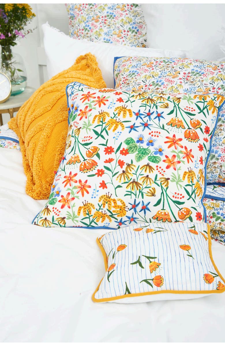 carol 
frank Link Woven Tufted Cotton Decorative Throw Pillow, Alternate, color, Gray