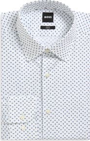 BOSS Hank Kent Slim Fit Stretch Cotton Dresss Shirt