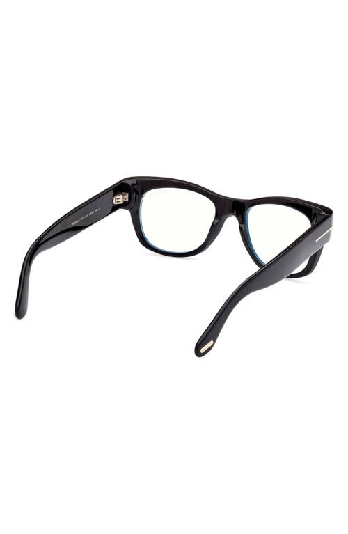 Tom Ford 52mm Round Blue Light Blocking Optical Glasses