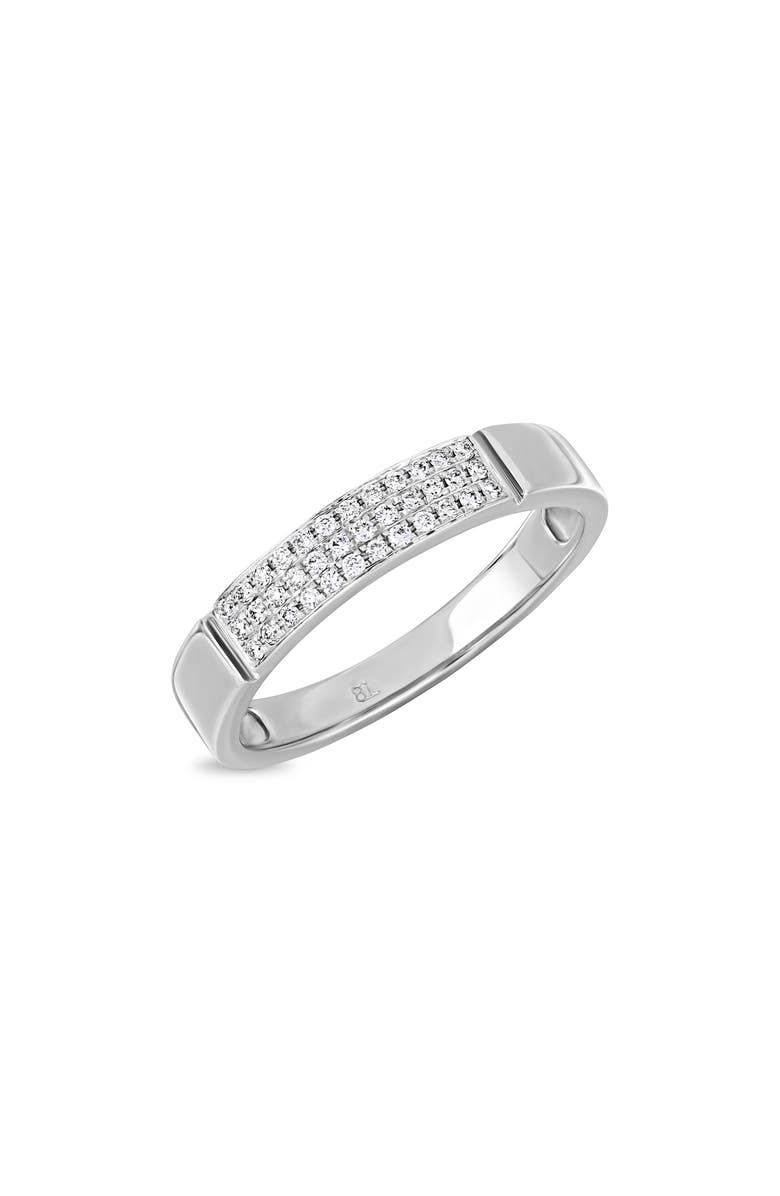 Bony Levy Diamond Stacking Ring, Main, color, 18Kw White Gold