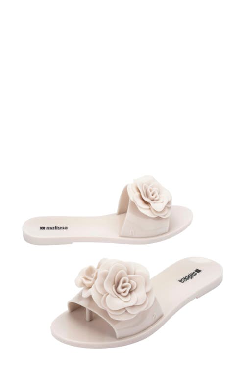Melissa Babe Petals Slide Sandal In Neutral