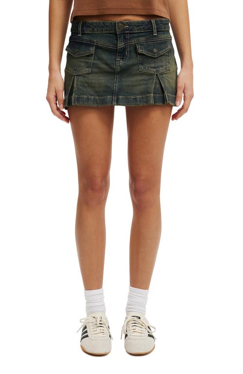 COTTON ON MICRO PLEAT DENIM SKIRT