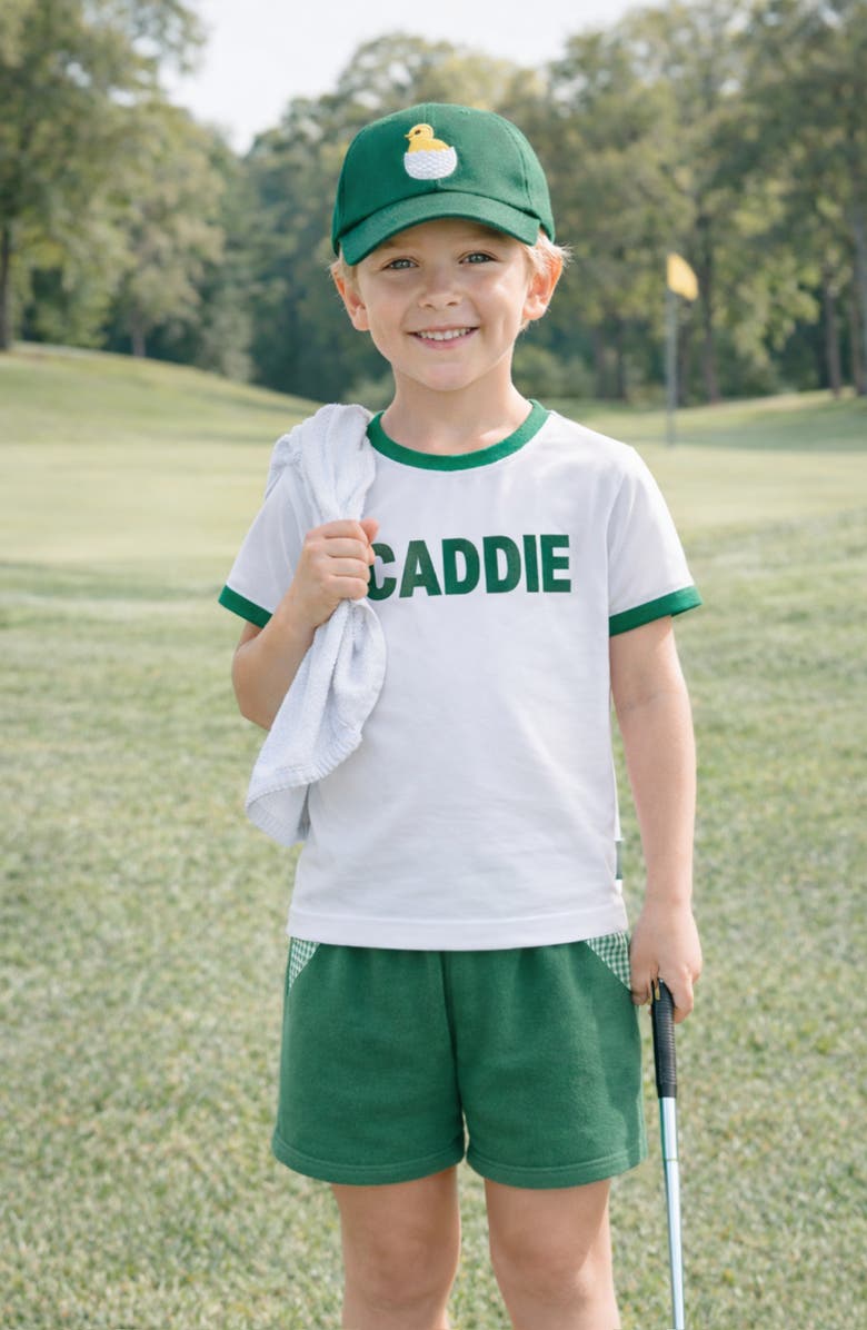 Bits & Bows Caddie T-Shirt, Alternate, color, White/Green