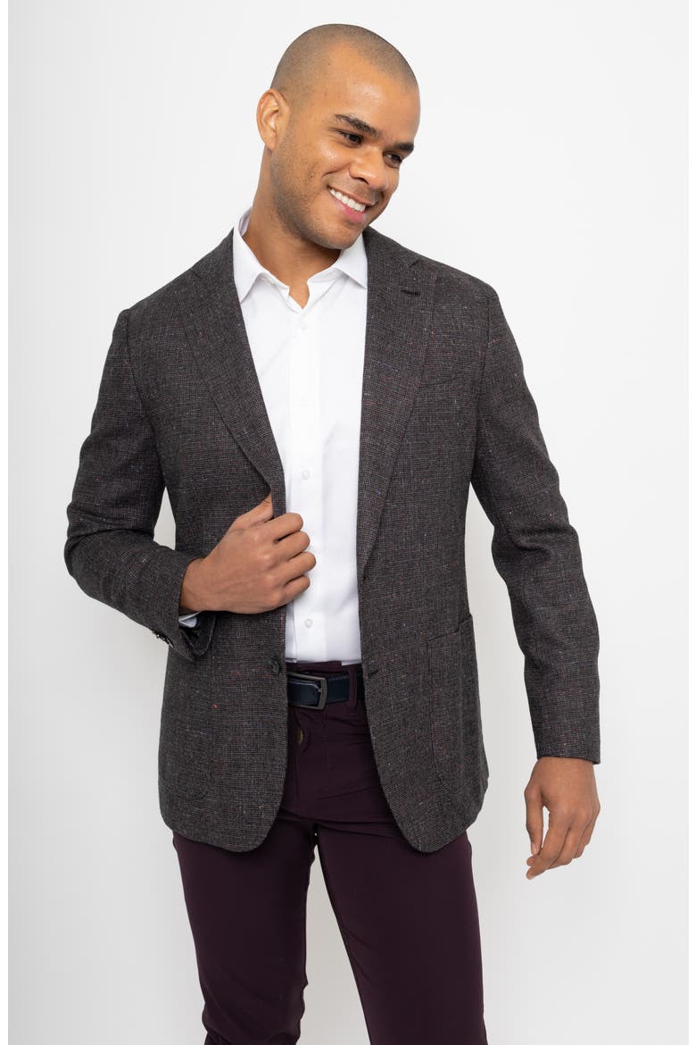 Two-Button Soft Shoulder Super Chill Sports Jacket, Alternate, color, CHARCOAL