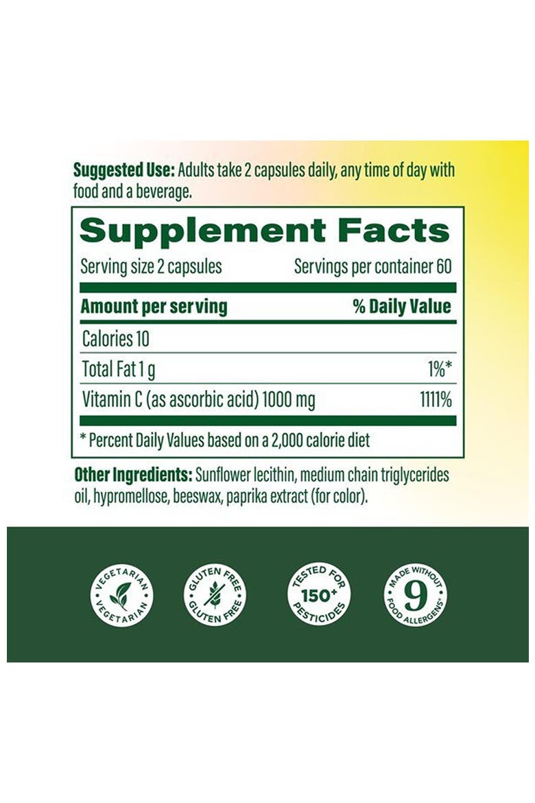Liposomal Vitamin C 1000mg Per Serving, High Absorption, Immune Support, 120 Capsules, Alternate, color, None