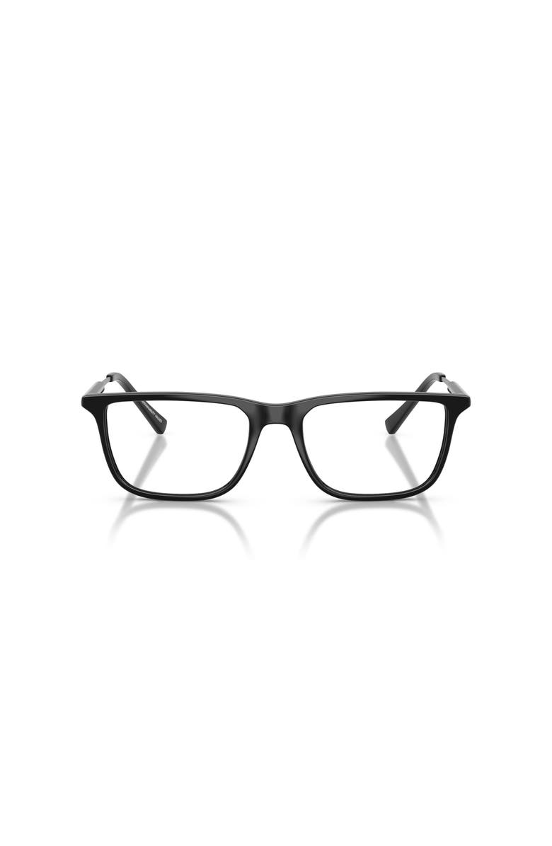 Armani Exchange 54mm Rectangle optical glasses, Alternate, color, Black
