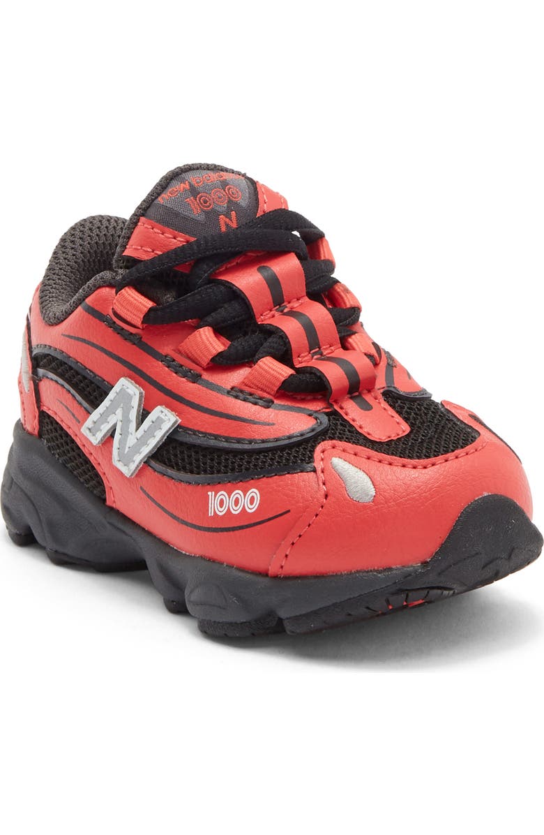 New Balance Kids' 1000 Sneaker, Main, color, Blast Red/ Black Cement