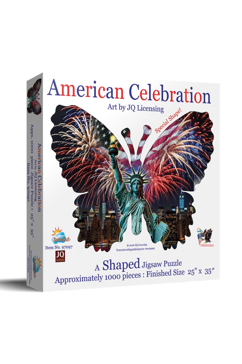 American Celebration 1000 piece Jigsaw Puzzle for Adults Shaped, Main, color, Multicolor