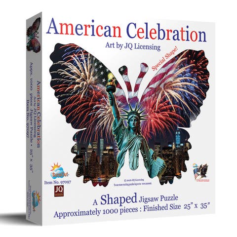 American Celebration 1000 piece Jigsaw Puzzle for Adults Shaped