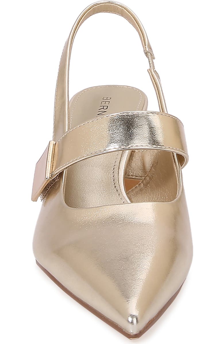 BERNESS Inset Strap Slingback Pump, Alternate, color, Gold