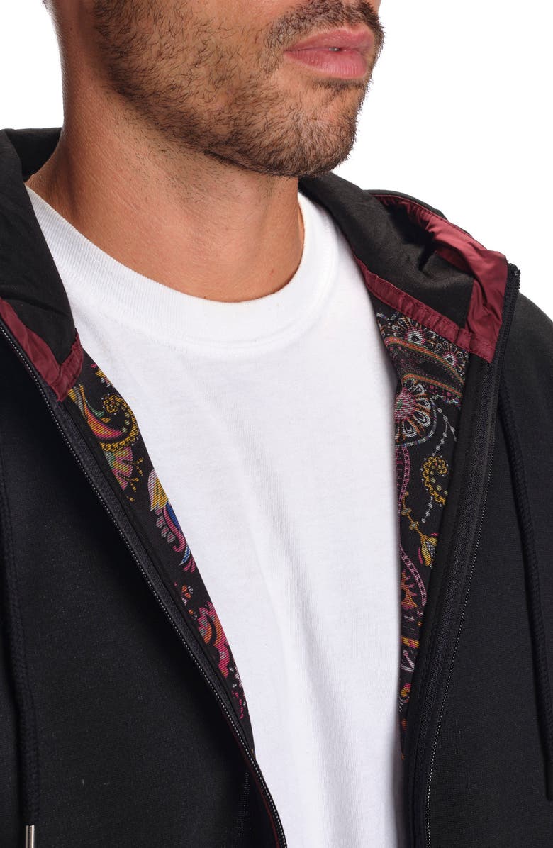 STUDIO GARNET LOS ANGELES Cotton Full Zip Hoodie, Alternate, color,