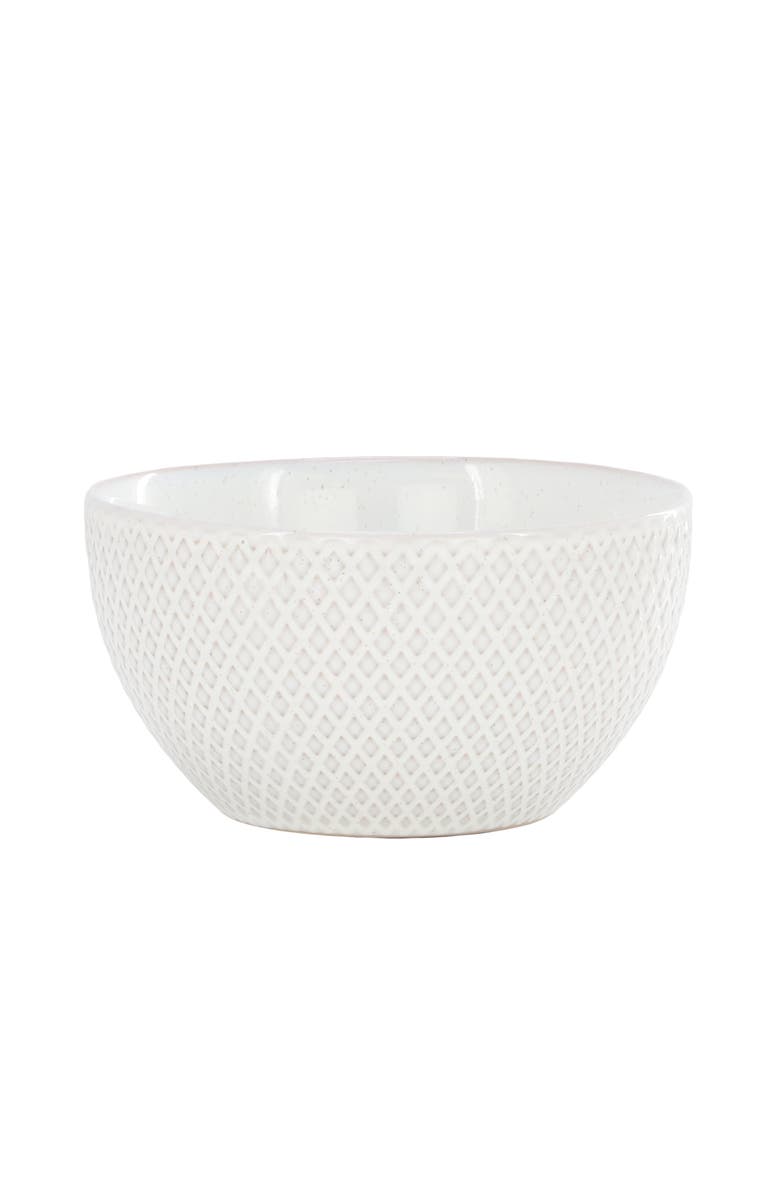 Gibson Elite Earlhart 2 Piece 6 Inch Ribbed Stoneware Cereal Bowl Set, Alternate, color, White