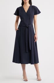 BOSS Datrena Trench Midi Dress