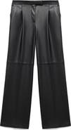MANGO Wide Leg Faux Leather Pants